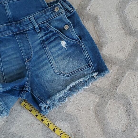 Hollister Boyfriend Short Jean Overalls - Picture 7 of 11